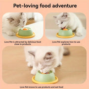 Cat Lick Toys Slow Food Tray Tease Interactive Cat Toy for Eating and Fun - Grey V528-CAT-TOY-GREY-149324
