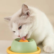 Cat Lick Toys Slow Food Tray Tease Interactive Cat Toy for Eating and Fun - Grey V528-CAT-TOY-GREY-149324