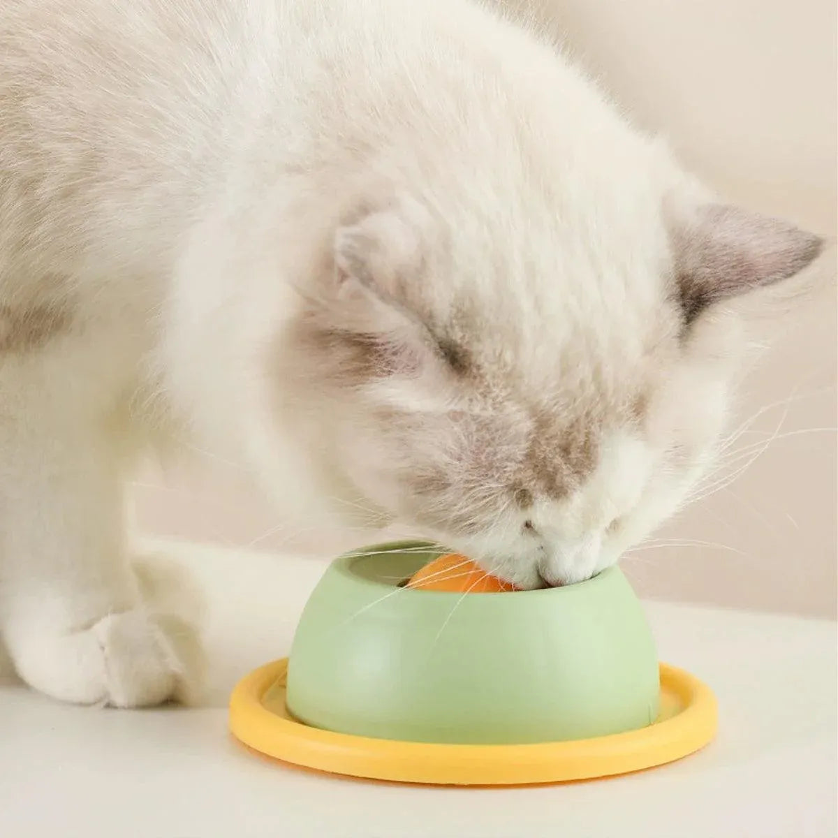 Cat Lick Toys Slow Food Tray Tease Interactive Cat Toy for Eating and Fun - Grey V528-CAT-TOY-GREY-149324