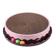 Cat Scratcher Turntable Toy Large Round Corrugated Board Nest Scratch Resistant - Pink V528-CAT-TOY-PINK-664202