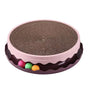 Cat Scratcher Turntable Toy Large Round Corrugated Board Nest Scratch Resistant - Pink V528-CAT-TOY-PINK-664202