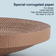 Cat Scratcher Turntable Toy Large Round Corrugated Board Nest Scratch Resistant - Pink V528-CAT-TOY-PINK-664202