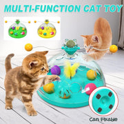 Interactive Windmill Cat Teaser Toy Treasure Box with Stick Fun Play for Pets - Green V528-CAT-TOY-WINDMILL-GREEN-164892