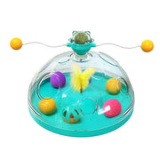 Interactive Windmill Cat Teaser Toy Treasure Box with Stick Fun Play for Pets - Green V528-CAT-TOY-WINDMILL-GREEN-164892