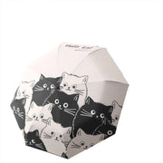 1PC Cartoon Black White Cat Automatic Folding Sun Umbrella Anti-UV For Unisex V528-CAT-UMBRELLA-238673