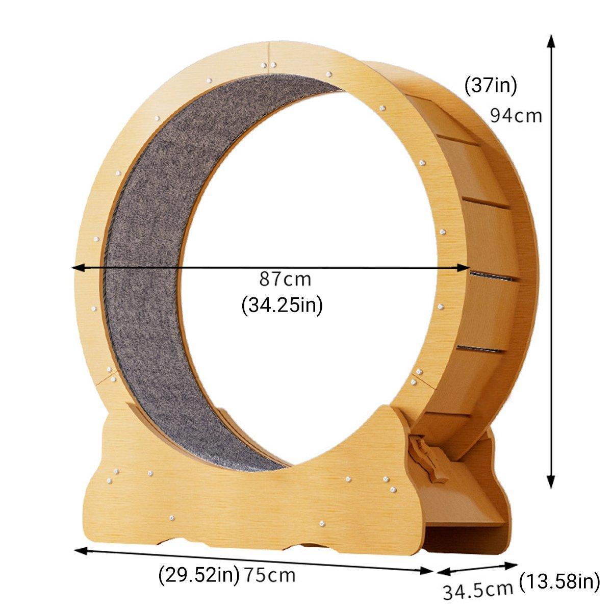 Cat Exercise Wheel Toy Furniture Running Treadmill Exerciser Scratcher Board V528-CAT-WHEEL-S-644787