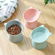 Elevated Pet Bowl Cat Dog Feeder Food Water High-Foot Anti Vomiting Tilted Bowl - Pink V528-CATBOWL-PINK-85071