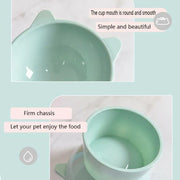 Elevated Pet Bowl Cat Dog Feeder Food Water High-Foot Anti Vomiting Tilted Bowl - Pink V528-CATBOWL-PINK-85071