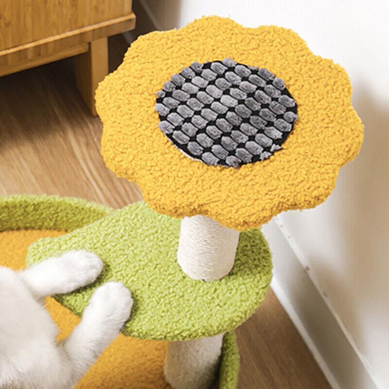 Cat Tree Scratching Tower Post Pet Climbing Board Scratcher Furniture Pet Toy V528-CATCLIMBING-UPGRADEFLOWER-17038