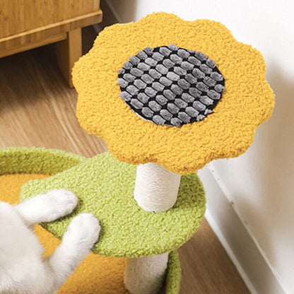 Cat Tree Scratching Tower Post Pet Climbing Board Scratcher Furniture Pet Toy V528-CATCLIMBING-UPGRADEFLOWER-17038