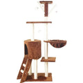 Cat Tree Scratching Post Gym House Condo Scratcher Furniture Tower - Brown V528-CATCLIMBINGFRAME-BROWN-63923