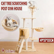 Cat Tree Scratching Post Gym House Condo Scratcher Furniture Tower - Grey V528-CATCLIMBINGFRAME-GREY-99555