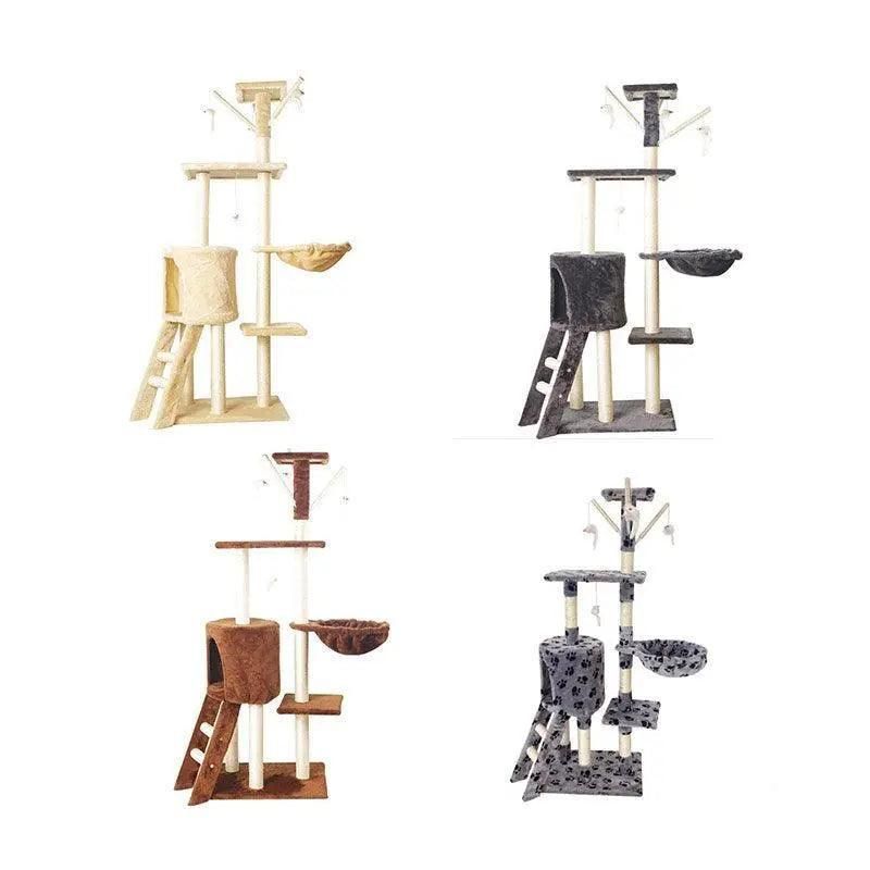 Cat Tree Scratching Post Gym House Condo Scratcher Furniture Tower - Grey V528-CATCLIMBINGFRAME-GREY-99555