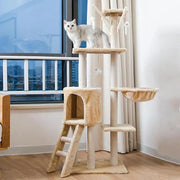 Cat Tree Scratching Post Gym House Condo Scratcher Furniture Tower - Grey V528-CATCLIMBINGFRAME-GREY-99555