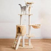 Cat Tree Scratching Post Gym House Condo Scratcher Furniture Tower - Grey V528-CATCLIMBINGFRAME-GREY-99555