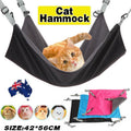 Waterproof Cat Hammock Hanging Bed Double Layer Dual Side Sleep Cage Swing Chair - Black V528-CATHAMMOCK-BLACK-92174
