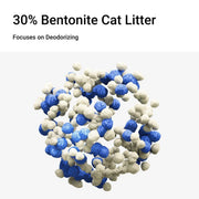 2.4kg Mixed Crushed Bentonite Tofu Cat Litter Cat Litter Deodorant Cat Supplies - 2.4kg*1 V528-CATLITTER-2-4KG-1-772153