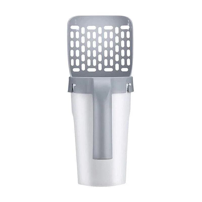 Cat Litter Scoop Integrated Detachable Shovel Holder Poop Pet Sifter Cleaning - 1 Cat Litter Shovel and 1 V528-CATLITTERSHOVEL-31106