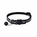 Reflective Cat Collar with Breakaway Buckle and Bell Adjustable for Small Pet Use - Black V528-CATNECKBELLCOLOUR-BLACK48844