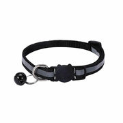 Reflective Cat Collar with Breakaway Buckle and Bell Adjustable for Small Pet Use - Black V528-CATNECKBELLCOLOUR-BLACK48844