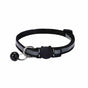 Reflective Cat Collar with Breakaway Buckle and Bell Adjustable for Small Pet Use - Black V528-CATNECKBELLCOLOUR-BLACK48844