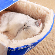 Rectangular Cookie Box Pet Bed for Cats Dogs Cat Bed Kitten Puppy Soft Pet House - Red M V528-CATNEST-552892