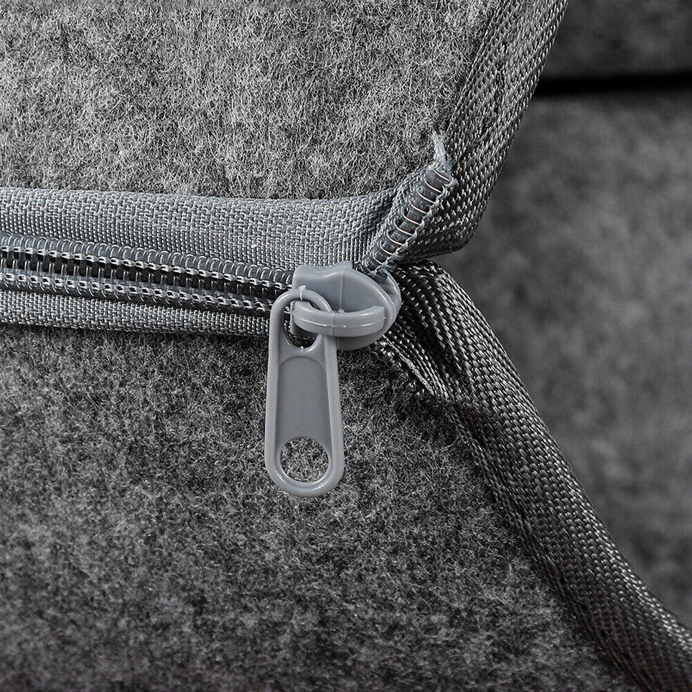 Felt Cat Tunnel Bed Donut Cave Nest for Kittens and Small Pets 50x30cm - Light Grey V528-CATNEST-LIGHTGREY-S-80913
