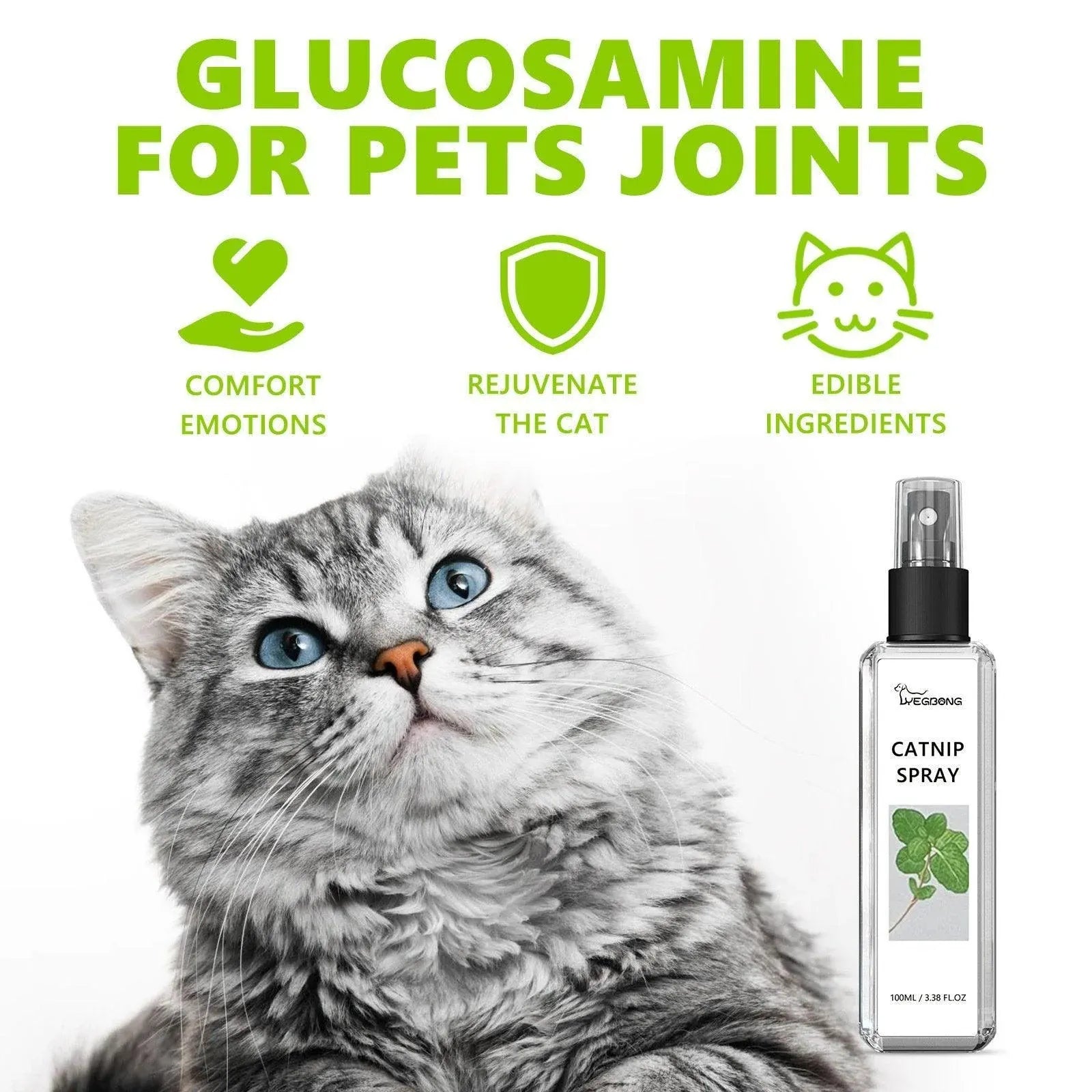 Catnip Spray Relieves Cat Anxiety Boosts Vitality Pet Health Care Natural Spray V528-CATNIP-SPRAY-728884