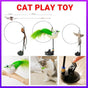 Cat Play Toy Simulation Birds Teaser Wand Interactive Stick with Suction Cup - 1 V528-CATPLAYTOY-1-562342