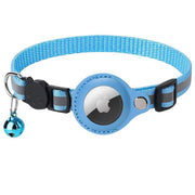 Reflective Pet Collar with Holder for AirTag Tracker - Anti-Lost Cat Dog Tag - Blue V528-CATPOSITIONINGCOLLAR-BLUE-267687