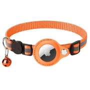 Reflective Pet Collar with Holder for AirTag Tracker - Anti-Lost Cat Dog Tag - Red V528-CATPOSITIONINGCOLLAR-RED-183643