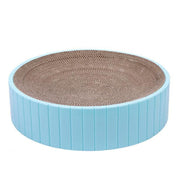 2In1 Cat Scratching Board Round Cat Scratcher Pad Lounge Bed Bowl Pet Sofa House - Blue V528-CATSCRATCHINGBOARD-BLUE-22945