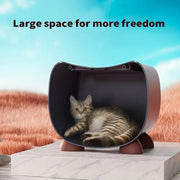 Semi Closed Cat Nest Soft Cozy Pet Bed for Cats Small Animals Indoor Sleeping - Blue V528-CATTERY-BLUE-481847