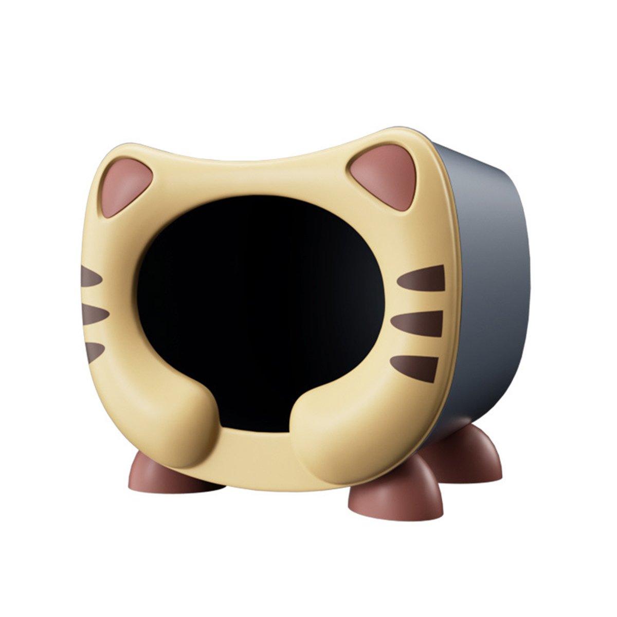 Semi Closed Cat Nest Soft Cozy Pet Bed for Cats Small Animals Indoor Sleeping - Blue V528-CATTERY-BLUE-481847