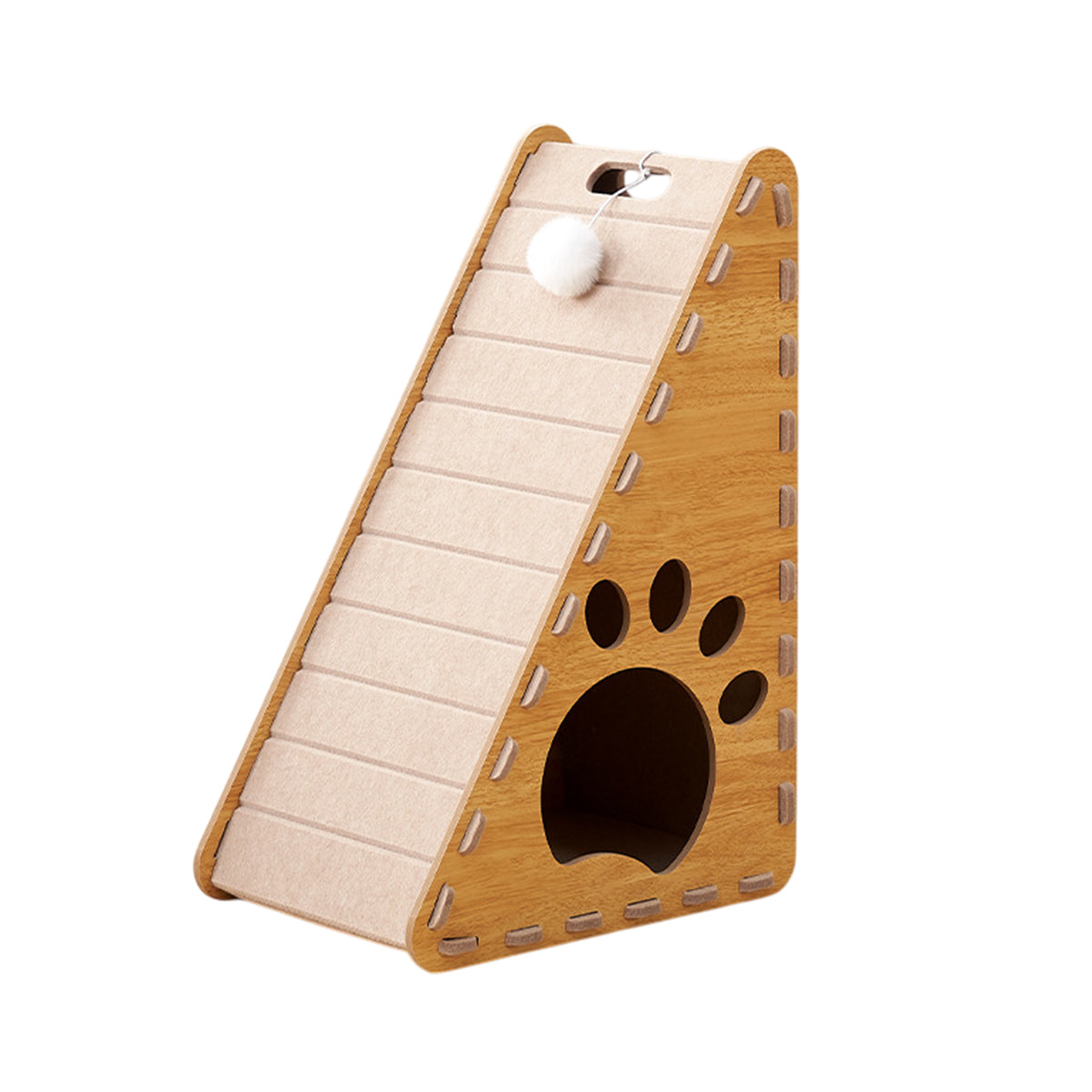 Triangle Cat Scratch Board Felt Claw Pad Vertical Nest Durable All Season Use V528-CATTERY-CTS-996456