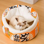 Insulated Winter Pet House Warm Bubble Bucket Dog Kennel Cat Shelter Indoor - Orange-M V528-CATTERY-ORANGE-M-536451