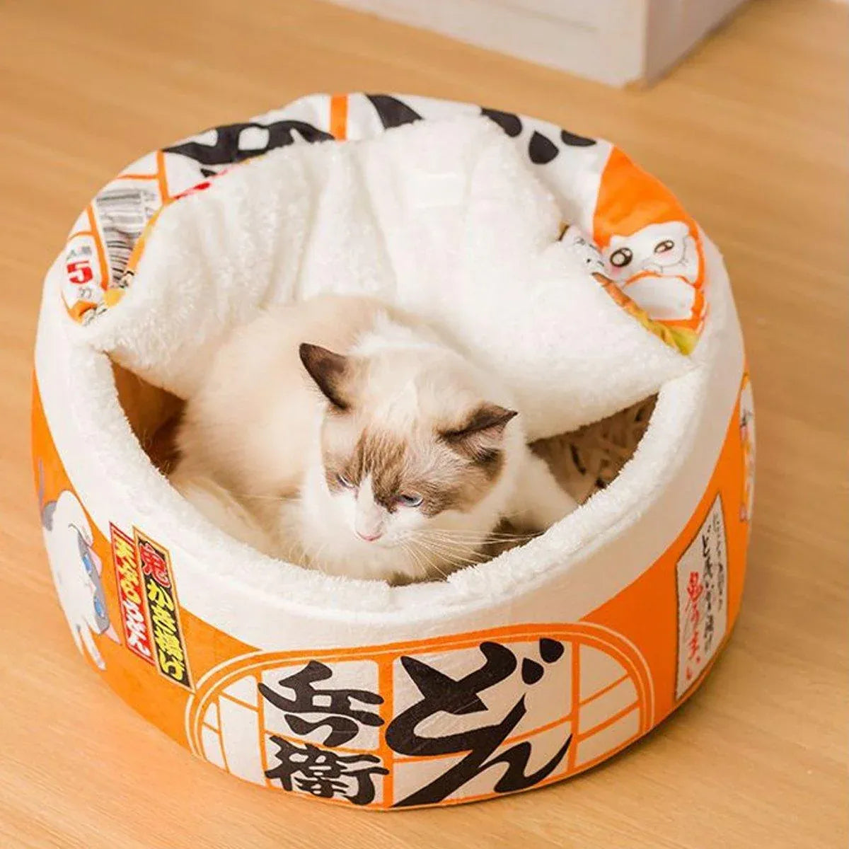 Insulated Winter Pet House Warm Bubble Bucket Dog Kennel Cat Shelter Indoor - Orange-M V528-CATTERY-ORANGE-M-536451