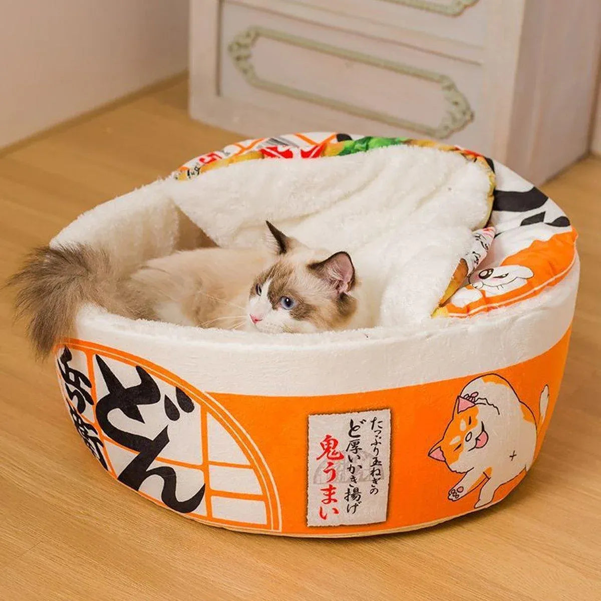 Insulated Winter Pet House Warm Bubble Bucket Dog Kennel Cat Shelter Indoor - Orange-M V528-CATTERY-ORANGE-M-536451