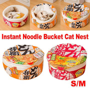 Insulated Winter Pet House Warm Bubble Bucket Dog Kennel Cat Shelter Indoor - Orange-M V528-CATTERY-ORANGE-M-536451