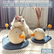 Cat Scratching Post Toy with Ball Claw Grinding Rope Tree for Indoor Play - Large V528-CATTOP-DUCK-LARGE-15353