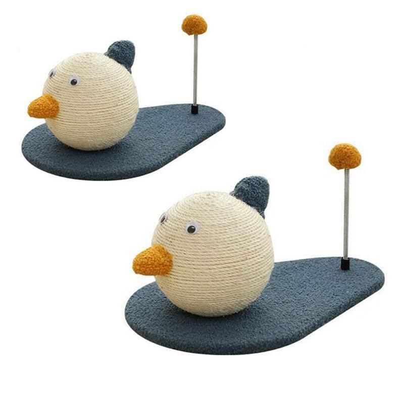 Cat Scratching Post Toy with Ball Claw Grinding Rope Tree for Indoor Play - Large V528-CATTOP-DUCK-LARGE-15353