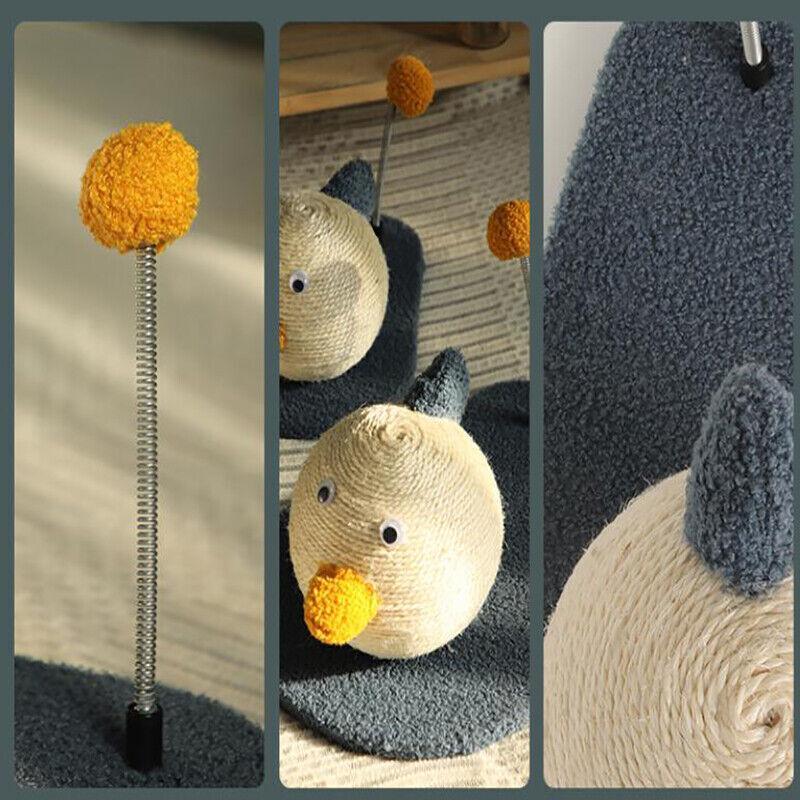 Cat Scratching Post Toy with Ball Claw Grinding Rope Tree for Indoor Play - Large V528-CATTOP-DUCK-LARGE-15353