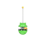 Cat Treat Dispenser Toy Ball Kitten Selfplay Interactive Tumbler Multifunction - Green V528-CATTOP-GREEN-52236