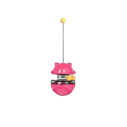 Cat Treat Dispenser Toy Ball Kitten Selfplay Interactive Tumbler Multifunction - Yellow V528-CATTOP-YELLOW-66583