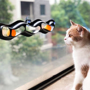 Interactive Cat Track Ball Toy with Window Suction Cup for Indoor Play and Exercise V528-CATTOY-49164