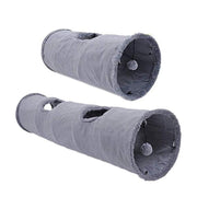 Cat Tunnel Pet Toys Play Hide Tube With Ball For Large Cat Dogs Rabbit - M-130x30CM V528-CATTUNNEL-M-130L30HCM-76799