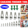 17PCS Stainless Steel Perfect Caulking Nozzle Applicator Sealant Finishing Tool V528-CAULKINGNOZZLE-733871