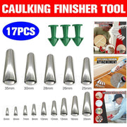 17PCS Stainless Steel Perfect Caulking Nozzle Applicator Sealant Finishing Tool V528-CAULKINGNOZZLE-733871
