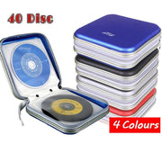 40-Disc CD DVD Wallet Case Portable Car Storage Holder Sleeve Carry Pouch - Blue V528-CDPACK-40-BLUE-88449