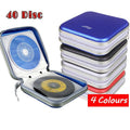 40-Disc CD DVD Wallet Case Portable Car Storage Holder Sleeve Carry Pouch - Red V528-CDPACK-40-RED-77503